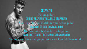 Berikut adalah lirik dan arti lagu 'despacito' dalam bahasa. Lirik Lagu Despacito