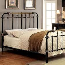Constantia Standard Bed Black Metal Bed Metal Beds Eastern King Bed