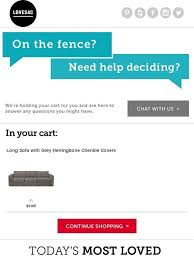 Hey Did You Forget Something Complete Your Order Today Lovesac Emails Abandonnistes Panier Et Abandonne