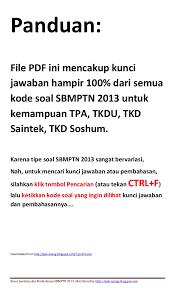 Soal Sbmptn 2013 Ipa Dan Pembahasan Pdf Potentsure