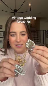 I can’t wait to plan who gets what broach!! #weddingplanning #vintagebroach  #2025bride #bridaltok #weddingtiktok