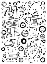 Free printable robots coloring pages. Robot Coloring Page By Mrs Arnolds Art Room Teachers Pay Teachers
