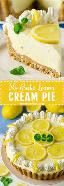 No Bake Lemon Cream Pie Recipe Lemon Cream Pies Lemon Pie Recipe Cream Pie Recipes