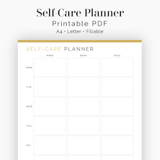 Image to pdf converter | free jpeg to pdf. Weekly Self Care Planner Neat And Tidy Design