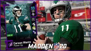 Brand new madden 20 ultimate team episode where we rip 1.5 million coins in packs in search of new signature series cards carson wentz and avery williamson! 99 Ovr Carson Wentz Fights Against Every Bad Break Possible Mut 20 Gameplay Youtube