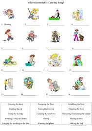 Housework Kindergarten Worksheets Housework English Worksheets For Kindergarten