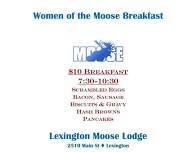 Women of the Moose Breakfast
