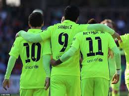 Available to uk users only. Granada 1 3 Barcelona La Liga Msn Trio Celebrating Messi Neymar Suarez Wallpaper Hd 962x715 Download Hd Wallpaper Wallpapertip