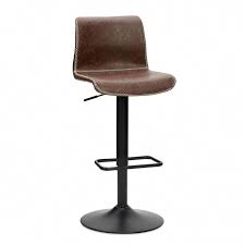 Venice Brown Gas Lift Bar Chair Dunelm Modernhomedecorkitchen Bar Chairs Retro Bar Stools Modern Bar Stools