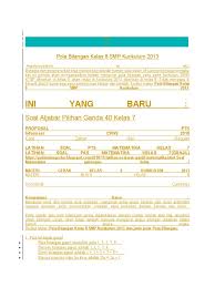 Sep 05, 2020 · soal pilihan ganda pola bilangan kelas 8 kurikulum 2013 doc. Materui Pola Bilangan