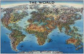 The World Illustrated Map By Unique Media Inc Et Poetica Illustrated Map Pictorial Maps Cartography Map