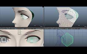 そこはかとなくアウトローなモデリング方法でセルルックの美女を作ってみた第3回 2次元キャラクターの 目 を魅力的に表現する為のアプローチ法 前編 mayaで作るセルルックキャラクター area japan モデリング 目 2次元