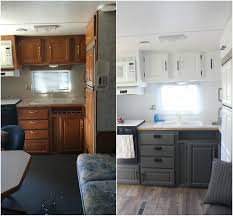 Camper Remodel Ideas 54 Rv Kitchen Remodel Remodeled Campers Camper Trailer Remodel