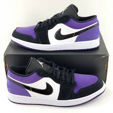 Details About Nike Air Jordan 1 Low Court Purple Men S Shoes Sneakers Aj1 Retro 553558 125 In 2020