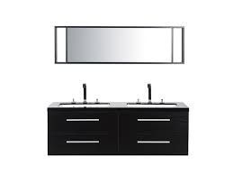 Maybe you would like to learn more about one of these? Bathroom Vanity With 4 Drawers Double Sink And Mirror Malaga Black Beliani Fr