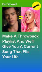 Pick Some Throwback Hits And We Ll Give You A New Song To Listen To Throwback Playlist Current Songs Songs