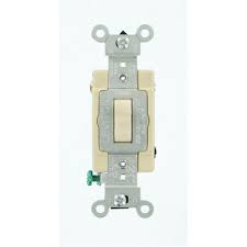 Leviton 20 Amp 4 Way Toggle Switch Light Almond Leviton Toggle Switch Industrial Grade