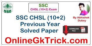 Download Ssc Chsl Previous Year Paper Ssc Chsl Previous Papers Pdf Ssc Chsl Free Pdf