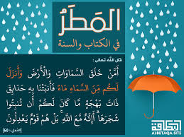 المطر في الكتاب والسنة وأنزل لكم من السماء ماء فأنبتنا به حدائق ذات بهجة موقع البطاقة الدعوي