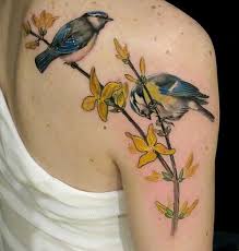 Bird On Tree Branch Tattoo 50 Tree Tattoo Designs For Men And Women Part 1 Amazing Tattoo Ideas Tree Tattoo Designs Tattoo Designs Men Geometric Tattoo Couple