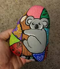Korbysrocks Koala Painted Rock Painted Rocks Painted Rock Animals Rock Painting Art