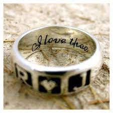 Romeo Juliet Wedding Ring In Sterling Silver With I Love Thee Or Liked On Polyvore Featuring Jewelry Rings Romeo And Juliet Juliet Film Romeo And Juliet