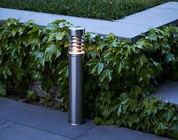 The white led light provides long lasting light which turns on automatically at night. Make Your Garden Shine Bright With The Brilliant 240v 60cm Louvered Packard Bollard Bunnings Outdoorlighting Ligh Outdoor Lighting Bollard Lighting Outdoor