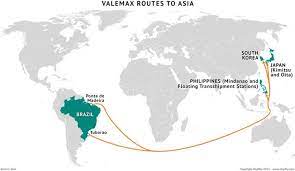 This article shows main sea freight routes from china to the worldwide, the atlantic ocean and the pacific ocean all offer routes to different destinations. Valemax Shipping Routes To Asia
