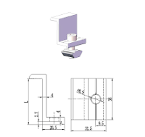 Drawing for Solar panel end clamps for different PV modules ...