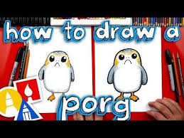 How To Draw A Porg From Star Wars Artist Spotlight Art For Kids Hub Art For Kids Hub Star Wars Drawings Star Wars Crafts