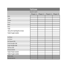 27 printable yahtzee score cards free download
