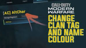 How To Change Your Name And Clan Tag To Any Colour In Cod Modern Warfare
