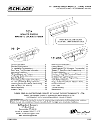 Schlage 101 Delayed Egress Magnetic Locking System