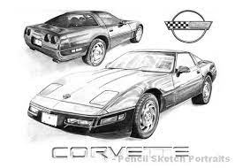 Old Fashioned Corvette 1995 Corvette Drawings Drawing My First Corvette Sketch Sketches Pencil Sketch Portrait Car Drawings Drawings
