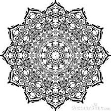 Black And White Background Vector Vector Black Mandala On White Background Black And White Illustration Many Uses For Advertising Boo Black And White Illustration Background Patterns Mandala