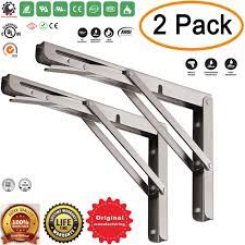 The heavy duty 7 ft. 18 20inch Folding Shelf Brackets Heavy Duty 304 Stainless Steel Collapsible Bracket For Diy Space Saving Wall Mounted Work Bench Corner Brackets Aliexpress