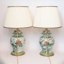 Large chinese ceramic ginger jar table lamp floral. Pair Of 19th Century Chinese Ginger Jar Lamps With Painted Birds And Flowers From A Unique Collection Of Antique A Jar Table Lamp Ginger Jar Lamp Table Lamp