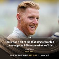 Ben Stokes wanted to see if England could chase 450 😲 #ENGvIND
