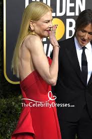 She is of english, irish, and scottish. Nicole Kidman Rotes Tragerloses Abendkleid 2020 Golden Globes Thecelebritydresses