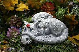 Maybe you would like to learn more about one of these? Dragon Garden Statues Dragon Garden Statue Daisy The Dragon Her Ladybug Friend On Etsy Dragon Garden Dragon Statue Garden Statues