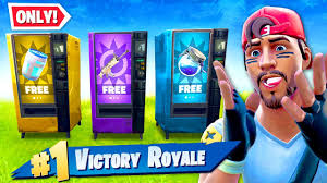If you're asking where you can find fortnite vending machines, then the above map will hopefully help you out. Using Only Vending Machines To Win New Youtube