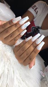 Acrylic products, swarovski, nail charms, nail polish, glitter, nail tips, tools/storage, & all the nail supply you would ever need: White Acrylic Nails Coffin Shape Nail And Manicure Trends