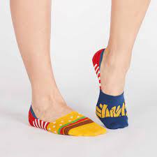 Uniquely Mismatched Unisex Burger Fries No Show Socks Sock It To Me No Show Socks Food Socks Socks Women