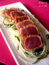 Tataki4 Recette Thon Rouge Thon Rouge Tataki De Thon