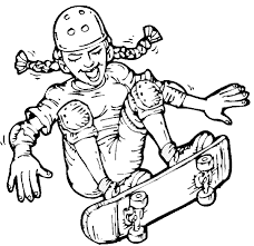 Bowling Ball Crashing Into Bowling Pins Coloring Page