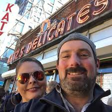 Sign indicating the table where Meg Ryan sat during filming of "When Harry  Met Sally"