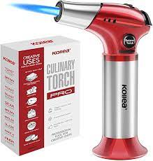 Amazon Com Butane Torch Kollea Kitchen Blow Torch Refillable Cooking Torch Lighter Mini Creme Brulee Torch With Safet Cooking Torch Creme Brulee Torch Torch