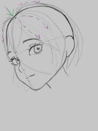 Sketch Hair Anime Face Drawing Anime Sketch Drawing Heads