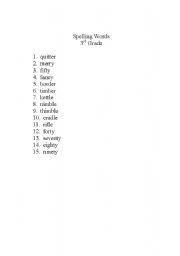 Lists of spelling words that are commonly taught in public schools. English Worksheets 3rd Grade Spelling Words