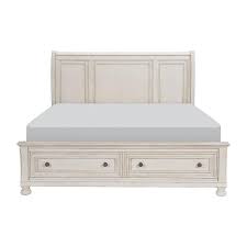 Corner furniture is a local furniture store, serving the bronx, yonkers, mount vernon, white plains, manhattan, nyc, new york area. Homelegance Beds Bethel 2259w 1 Queen Sleigh Platform Bed W Footboard Storage White Queen From The Home Furniture Store